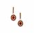 Burmese Ruby Earrings with Rajasthan Garnet in 9K Gold 3.85cts