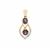 Burmese Purple Spinel Pendant with White Zircon in 9K Gold 1.70cts