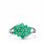 Ethiopian Emerald Ring in Sterling Silver 0.84cts 