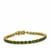 Chrome Diopside Bracelet in Gold Plated Sterling Silver 13.55cts