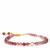 Strawberry Quartz Bracelet with Kaori Freshwater Cultured Pearl in Gold Tone Sterling Silver 