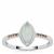 Gem-Jelly™ Aquaprase™ Ring with Champagne Diamond in Sterling Silver 0.65ct