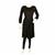 Destello Knotted Dress (Choice of 6 Sizes) (Black)