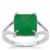 Chrysoprase Ring in Sterling Silver 3.50cts
