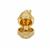 22K Gold Nugget & White Zircon Midas Renaissance Egg Locket 0.20ct
