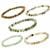 Multi Gemstone Set of 5 Stretchable Bracelet 297.50cts