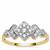 Internally Flawless 1/3ct Diamonds 9K Gold Tomas Rae Ring