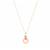 Naturally Pink Cultured Pearl Necklace with Diamond in 10K Rose Gold (8.50mm)