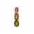 Multi-Colour Tourmaline Pendant with White Zircon in Gold Plated Sterling Silver 2.05cts
