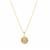 White Topaz Necklace in Gold Tone Sterling Silver 0.3ct