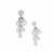 Optic Quartz Earrings in Sterling Silver 39.06cts