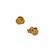 Gold Tone Sterling Silver Knot Earrings 2.99g 