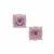 Modern Peruzzi Fancy Pink Topaz Earrings in Sterling Silver 7.50cts