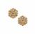 Golden Ivory Diamonds Earrings in 9K Gold 0.56ct