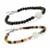'Happiness & Positivity' Multi-Colour Tourmaline, Black Spinel and White Moonstone Sterling Silver Set of 2 Bracelets  ATGW 41.15cts