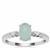 Gem-Jelly™ Aquaprase™ Ring with White Zircon in Sterling Silver 1.11cts
