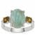 Mali Garnet, Aquaprase™ Ring with White Zircon in Sterling Silver 4.30cts