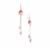 Chicken-Blood Stone & Freshwater Cultured Pearl Sterling Silver Earrings 