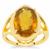  Dominican  Amber Ring in Gold Plated Sterling Silver 2.45cts