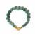 Type A Guatemalan Water Blue Jadeite Bracelet with White Topaz in Gold Tone Sterling Silver 123.20cts 