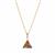 Copper Mojave Turquoise Necklace in Gold Plated Sterling Silver 11cts