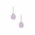 Type A Lavender Jadeite Earrings in Sterling Silver 14cts