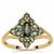 Australian Teal Sapphire Ring in 9K Gold 1.55cts
