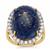 Afghanite Ring with White Zircon in 9K Gold 16.35cts