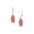 Strawberry Quartz Earrings in Sterling Silver 27cts