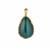 Malachite Pendant in Gold Tone Sterling Silver 43.50cts