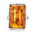 Baltic Cognac Amber Ring in Sterling Silver (21 x 13mm)