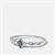 Blue Diamonds Ring in Sterling Silver 0.05cts 
