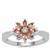 Sopa Andalusite Ring with White Topaz in Sterling Silver 1.44cts