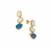 Crystal Opal on Ironstone Earrings with Coober Pedy Opal in 9K Gold 