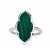 Malachite Ring in Sterling Silver 5.18cts