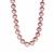 Naturally Lavender Edison Cultured Pearl Strand Graduated Necklace in Gold Tone Sterling Silver