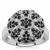 Black Spinel Ring in Sterling Silver 0.95ct
