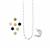 Gem Auras Chakra Aura Ball Necklace Set in Sterling Silver with 7 Interchangeable Gemstones 