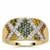 Multi Colour Diamonds Ring in 9K Gold 1cts