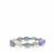 Rainbow Fluorite Stretchable Bracelet in Gold Tone Sterling Silver 143.70cts