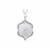 Golconda Quartz Pendant with White Zircon in Sterling Silver 5.07cts