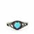 Sleeping Beauty Turquoise Sterling Silver Ring 0.45cts