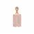 Lehrer Loom of Light Cut Rose Quartz Pendant with White Zircon in 9K Rose Gold 6.80cts