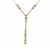 Golden Ivory Necklace with Multi Diamond in 9K Gold 0.34cts
