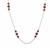 Bemainty Ruby Necklace in Sterling Silver 2.60cts