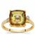 Lehrer TorusRing Stellar Topaz Ring with Diamonds in 9K Gold 3.80cts