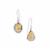 Organic Shape Diamantina Citrine Earrings in Sterling Silver 7.65cts