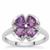 Moroccan Amethyst Ring in Shamrock Sterling Silver 1.55cts
