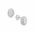 Ratanakiri, White Zircon Earrings in Sterling Silver 1.50cts