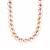 Naturally Papaya Cultured Pearl Sterling Silver Necklace (9mm x 8mm)